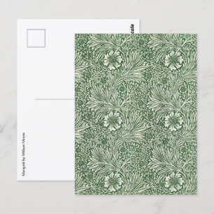 Tagetes von William Morris, Vintage-Gartenblumen Postkarte