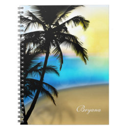 Tagetime Beach & Palm Trees Tropical Notebook Notizblock