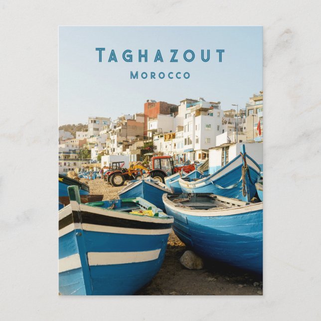 Taghazout Marokko Küstenort Postkarte (Vorderseite)