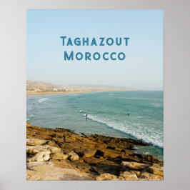 Taghazout Morocco Coastal Surf Travel photo Poster