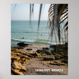 Taghazout Morocco Surfing ocean Photography Poster