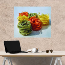 Tagliatelle-Pasta-Food-Kunst auf Leinwand