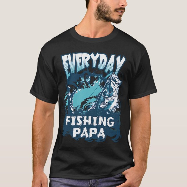 Täglich Angelpapa T-Shirt (Vorderseite)