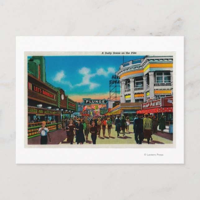 Täglich auf Pike, Long Beach Postkarte (Vorderseite)