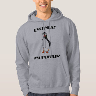 Täglich bin ich Pufflin Papageientaucher-Vogel Hoodie