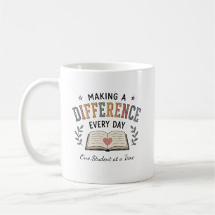 Täglich einen Unterschied machen - Geschenk für Le Kaffeetasse