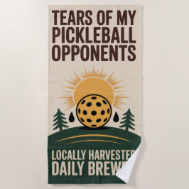 Täglich gebrannte Pickleball-Tears-Gegner Strandtuch
