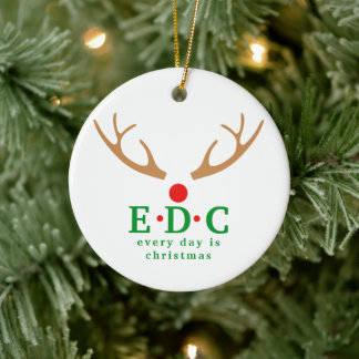 Täglich ist Weihnachten Rund Ornament