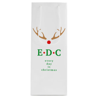 Täglich ist Weihnachten Wein Geschenktasche Geschenktüte Für Weinflaschen