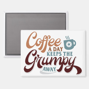 Täglich Kaffee für Kaffeeliebhaber-Geschenk Magnet