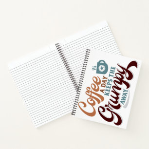 Täglich Kaffee für Kaffeeliebhaber-Geschenk Notizbuch