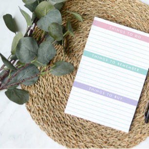 Täglich Lila türkisfarben, 3 Kategorien zu erreich Post-it Klebezettel