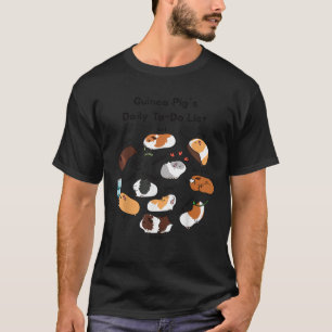 Täglich Niedliche Guinea Pig Lover auflisten T-Shirt
