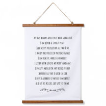 Täglich positives Affirmative Wall Art Tapestry De