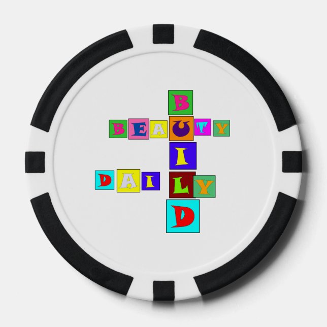 Täglich Schönheit aufbauen Pokerchips (Vorderseite)