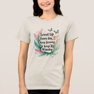 Täglich steigern - Komfort, Glühen Tri-Blend Shirt