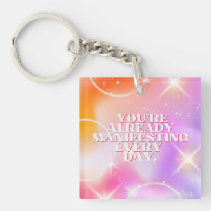 Tägliche Affirmation, Gesetz der Anziehung, Motivi Schlüsselanhänger