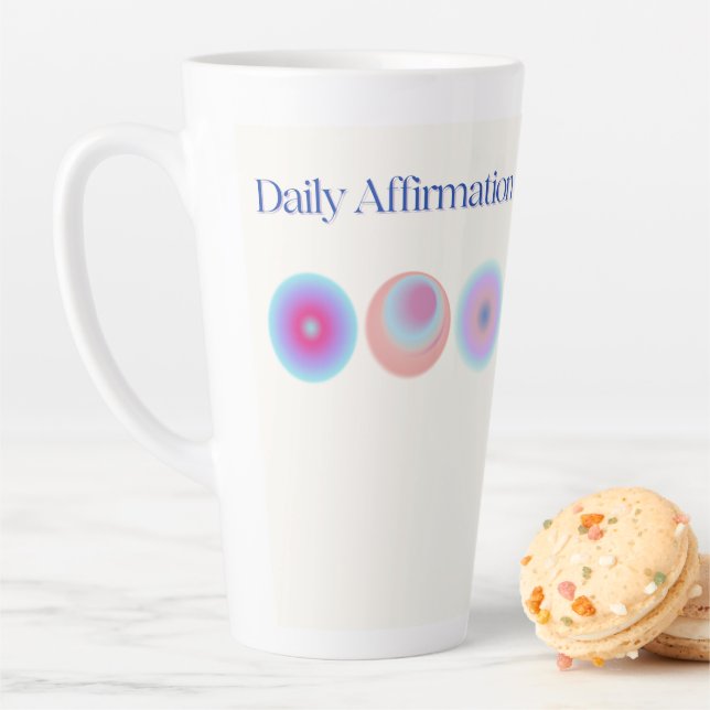 tägliche Bestätigung Milchtasse (Beispiel)