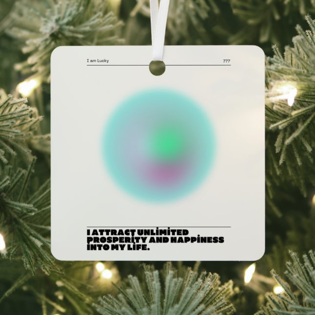 tägliche Bestätigung Ornament Aus Metall (InSitu)