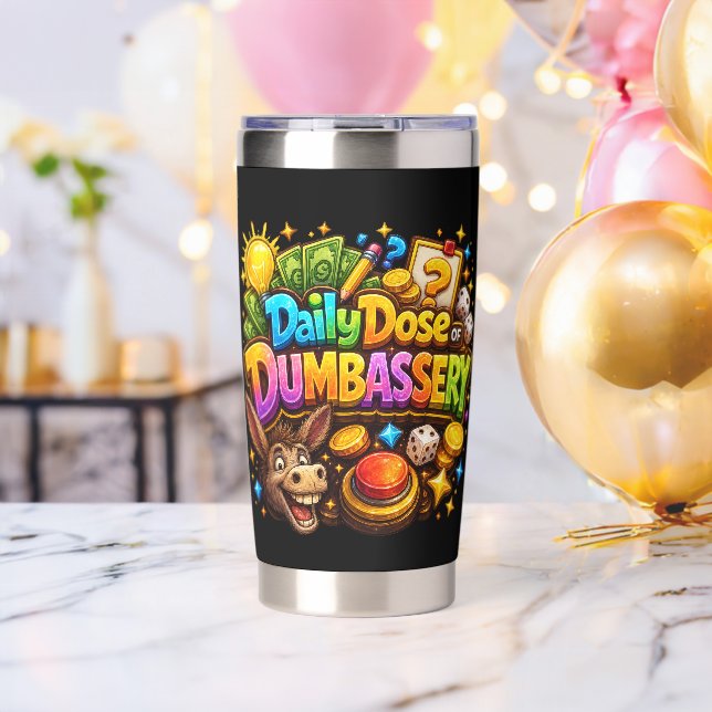 Tägliche Dosis Dummheit-Thermalbecher Thermobecher (Bachelor Party (gedreht))