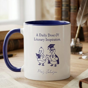 Tägliche Dosis literarischer Inspiration Buchliebh Tasse