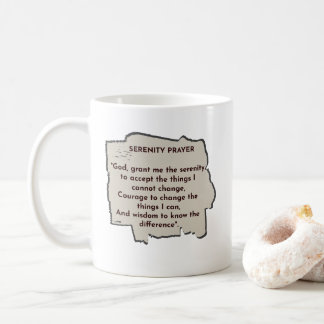 Tägliche Erinnerung an das Gelassenheitsgebet Kaffeetasse