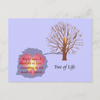 Tägliche Erinnerung - Baum des Lebens Postkarte