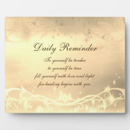 Tägliche Erinnerung Fotoplatte