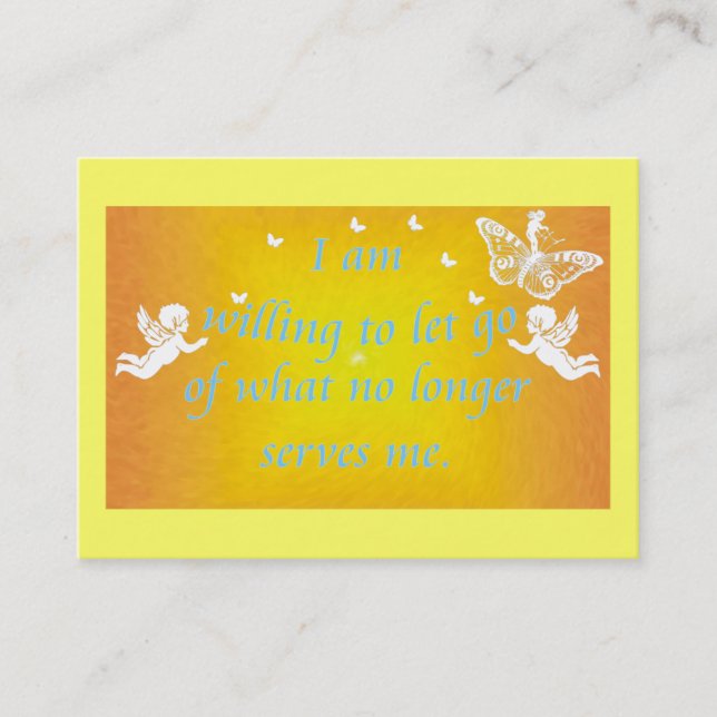 Tägliche Erinnerung - gewillt seiend gehen zu Terminkarte (Vorderseite)