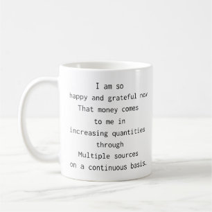 Tägliche Erinnerungen Affirmation law of attraktio Kaffeetasse