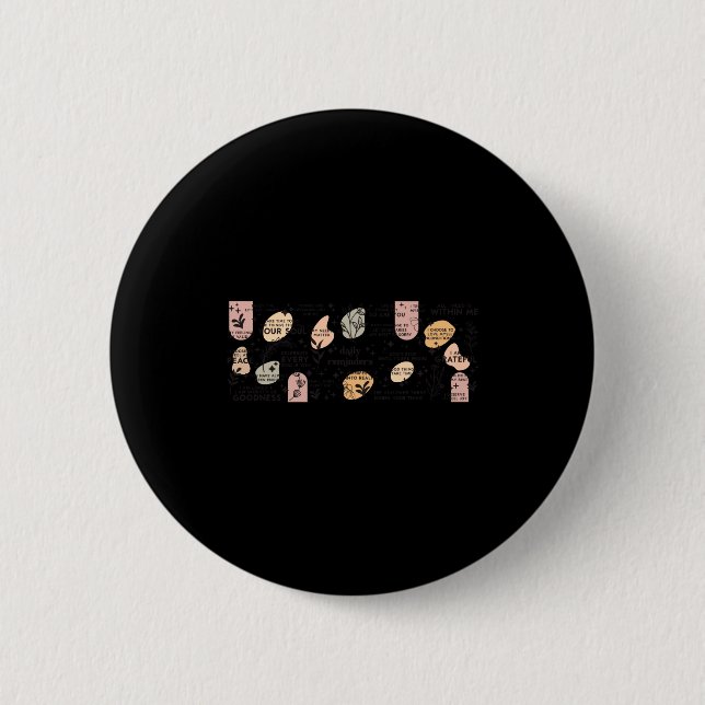 Tägliche Erinnerungen Bestätigungs-Tasse Button (Vorderseite)