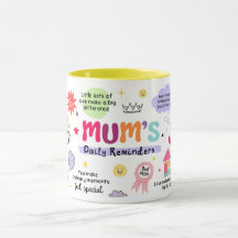 Tägliche Erinnerungs-Tasse für Mütter