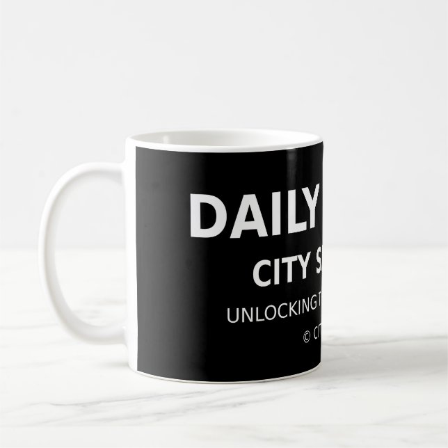 Tägliche Fahrertasse, City Speed Co. Kaffeetasse (Links)