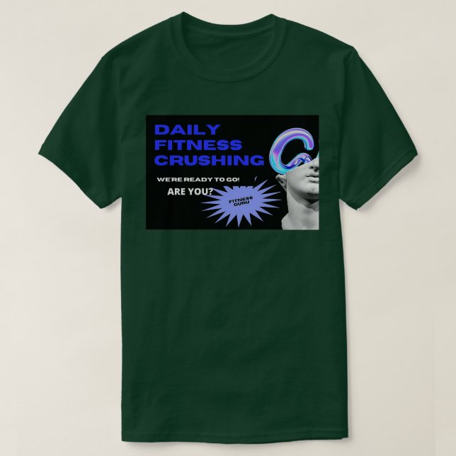 TÄGLICHE FITNESS T-Shirt (Design vorne)