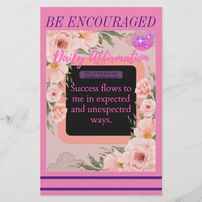 Tägliche Informationskarte (Tag 11) Briefpapier (Vorderseite)