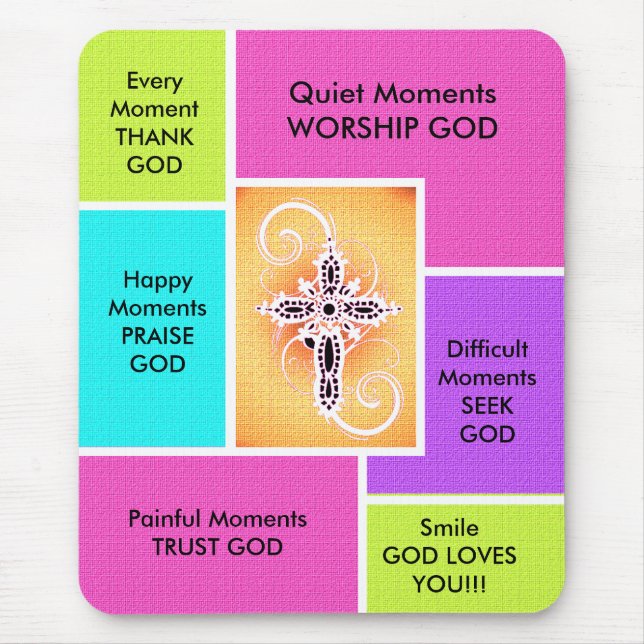 Tägliche Inspirations-Maus Mousepad (Vorne)