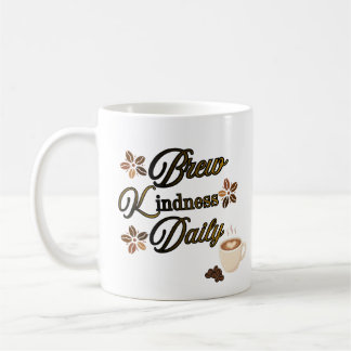 Tägliche Inspirierende Kaffeetasse 'Brew Kindness