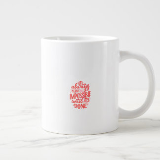 Tägliche Kaffee-Momente inspirieren Jumbo-Tasse