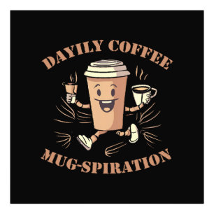 Tägliche Kaffeetassen-Inspiration Fotodruck