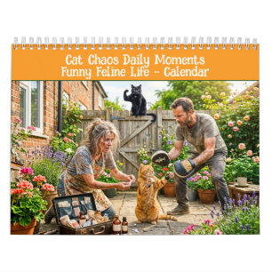 Tägliche Momente des Katzenchaos – Lustiges Katzen Kalender