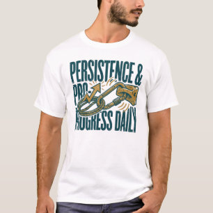 Tägliche Motivation für Ausdauer und Fortschritt T-Shirt