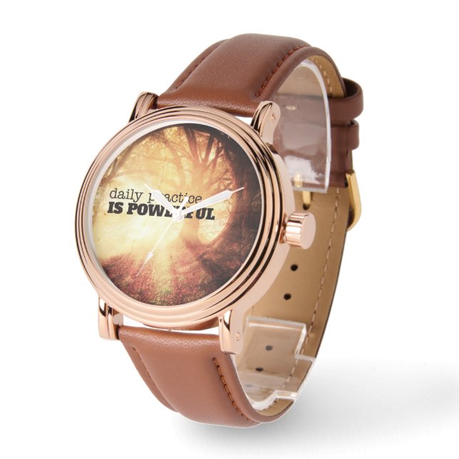 Tägliche Praxis Armbanduhr (Winkel)