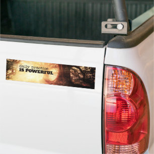 Tägliche Praxis Autoaufkleber