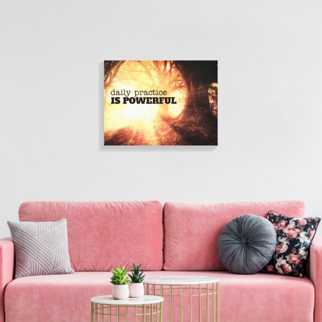 Tägliche Praxis Leinwanddruck (Insitu (Wohnzimmer))