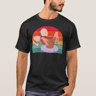 Tägliche Töpferei Frau Keramik Formen Ton Cr T-Shirt