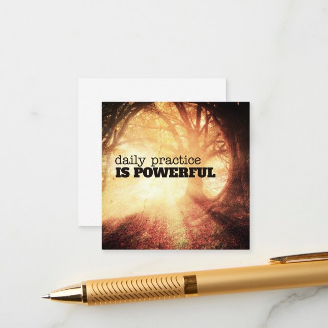 Tägliche Übung Begleitkarte (Vorderseite/Rückseite Beispiel)