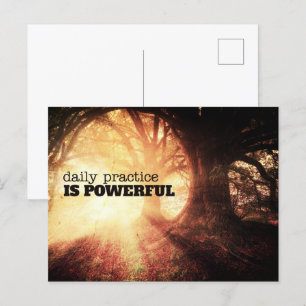 Tägliche Übung Feiertagspostkarte