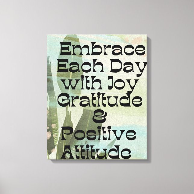 Täglicher Affirmationsdruck Leinwanddruck (Vorderseite)