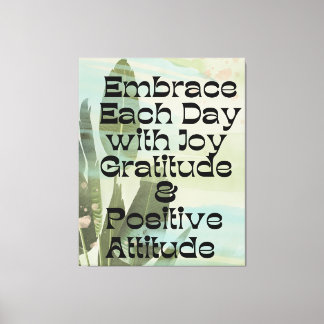 Täglicher Affirmationsdruck Leinwanddruck
