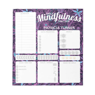Täglicher Gewohnheitsstracker 5,5" x 6" Notepad Notizblock